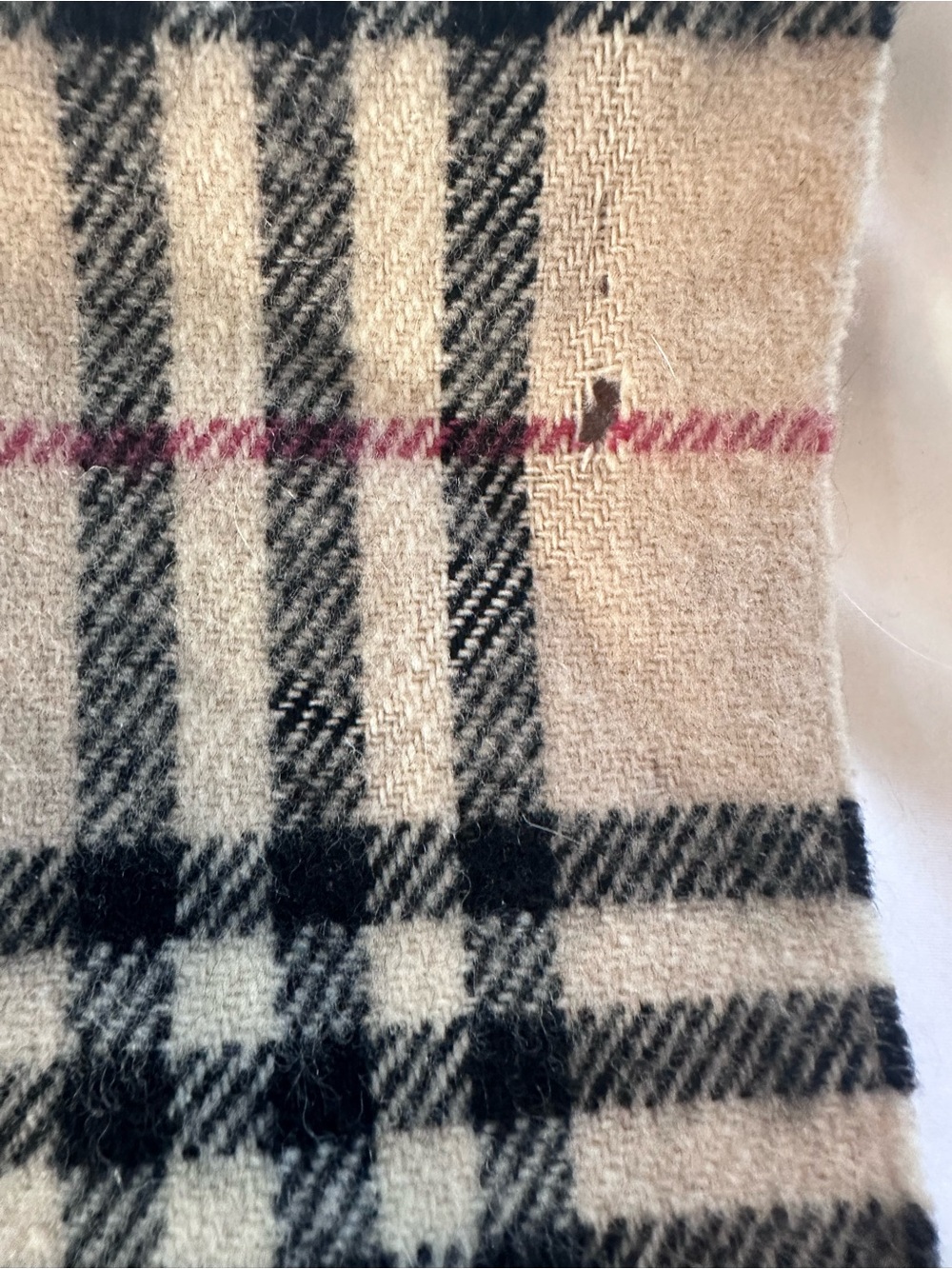 Burberry Beige, Black & Pink Classic Check Scarf - Picture 6 of 6